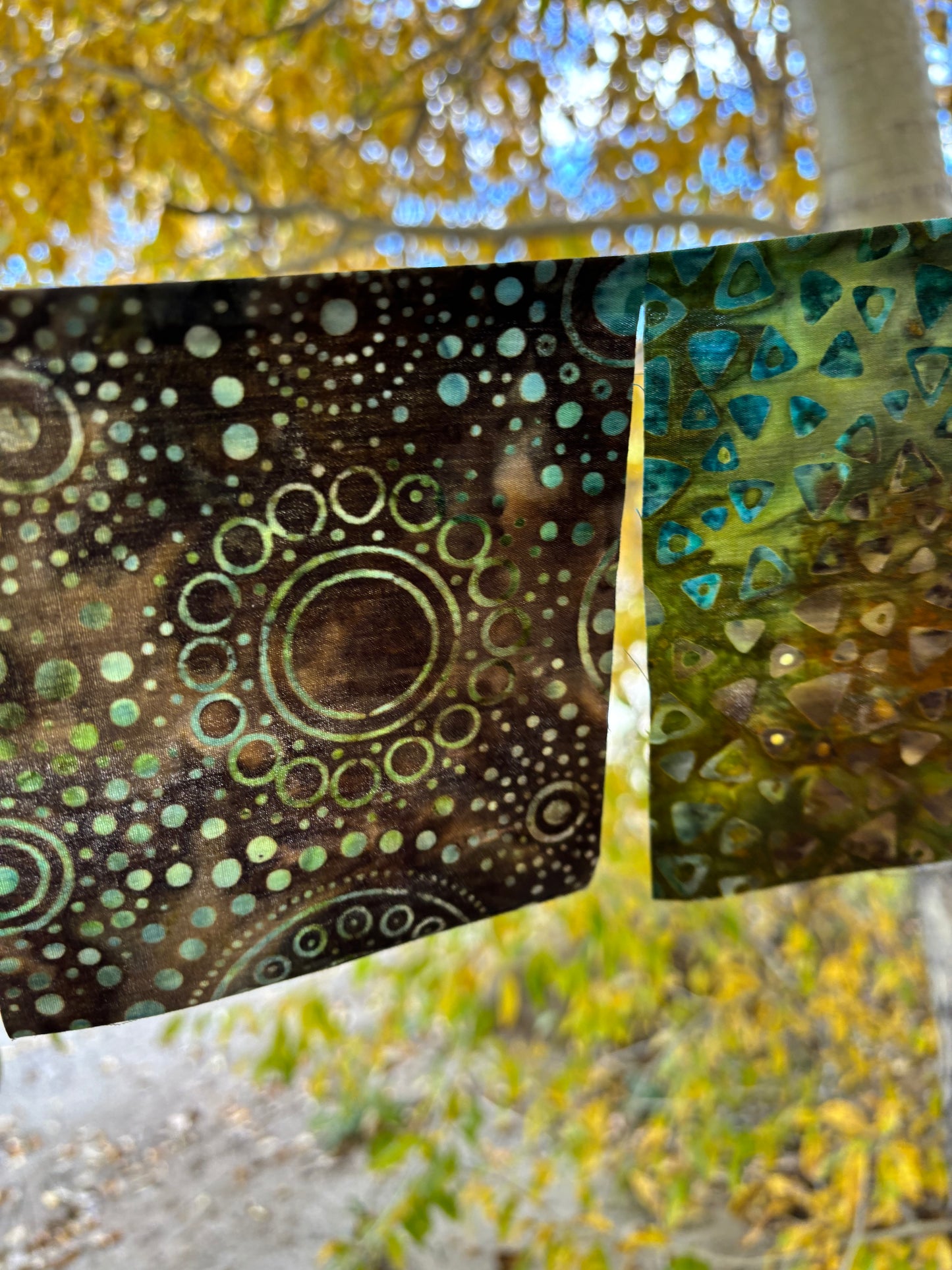Earth-tone and geometric hippie Flags for Garden