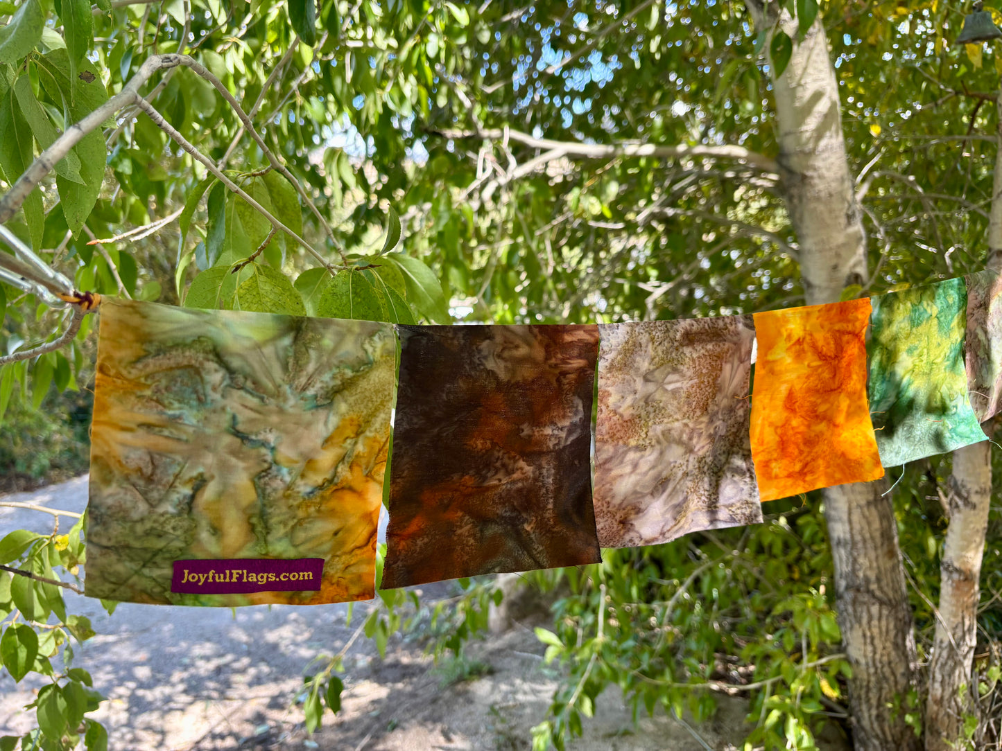 Autumn Tie Dye Themed Prayer Flags