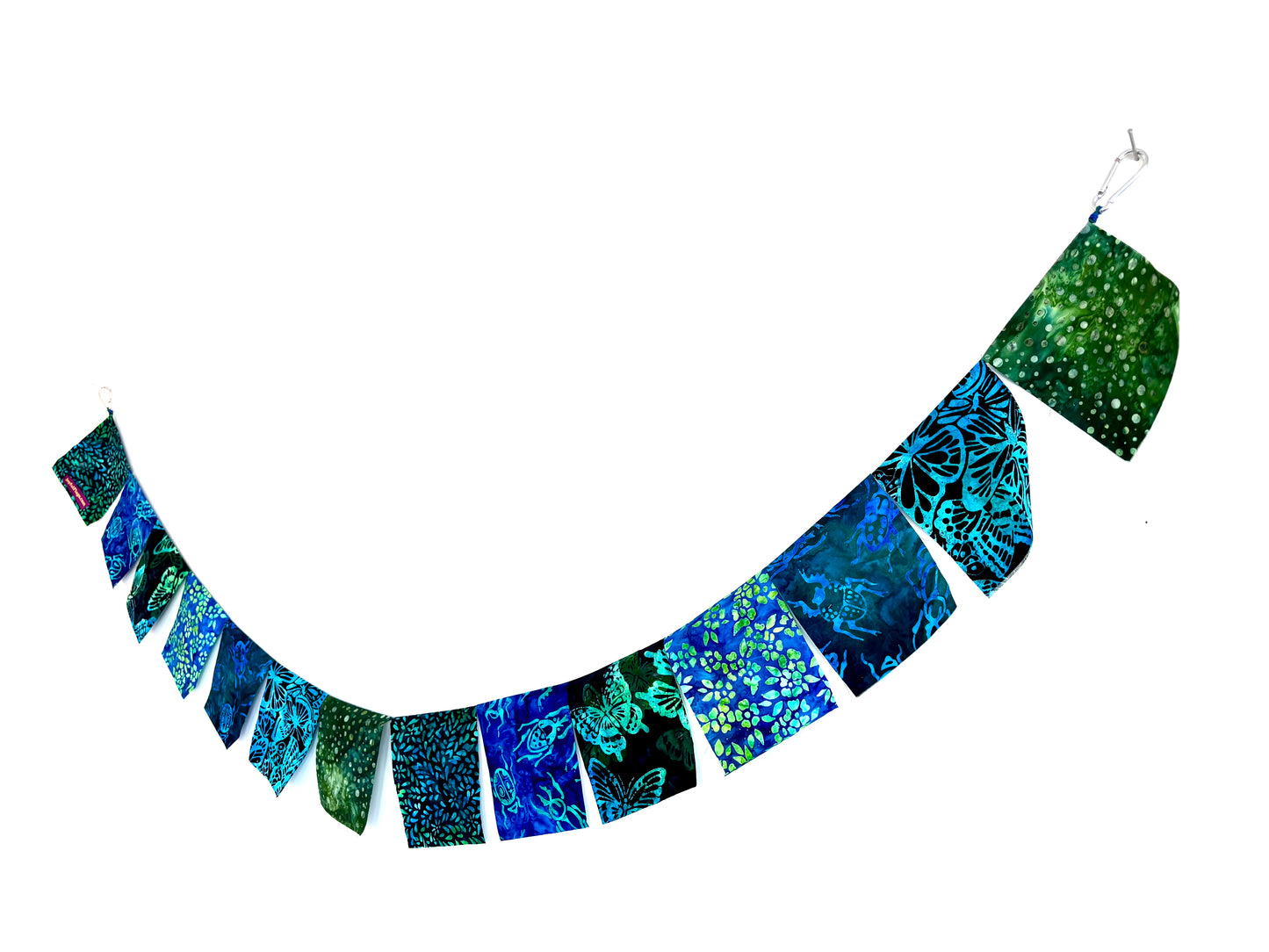 Blue Butterfly's & Beetle Garden Flags