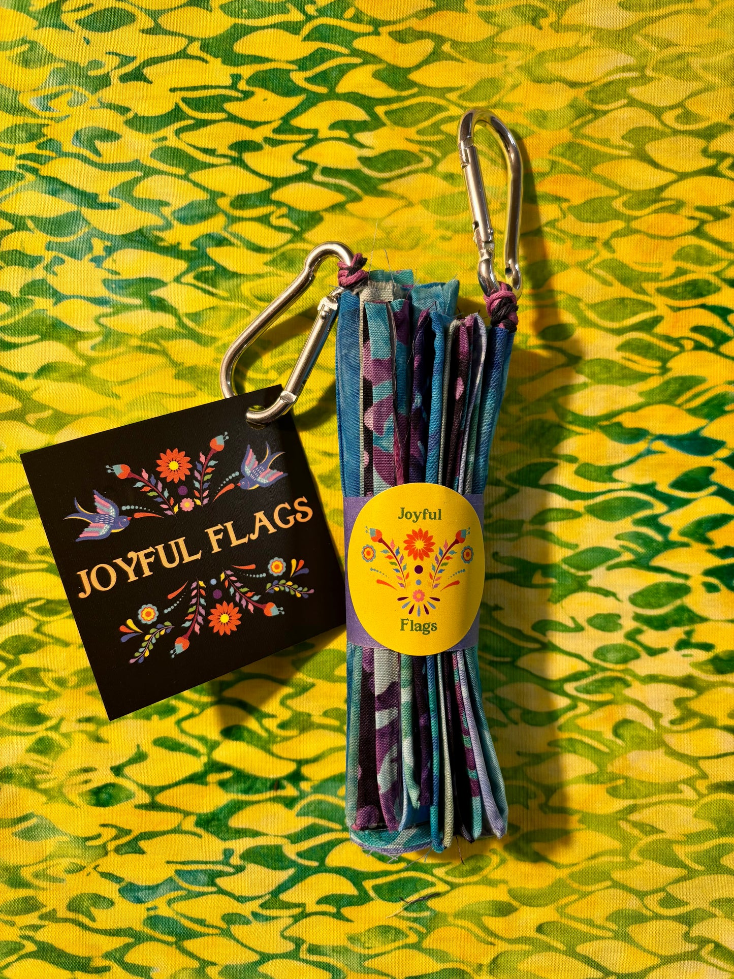 Blue Butterfly's & Beetle Garden Flags