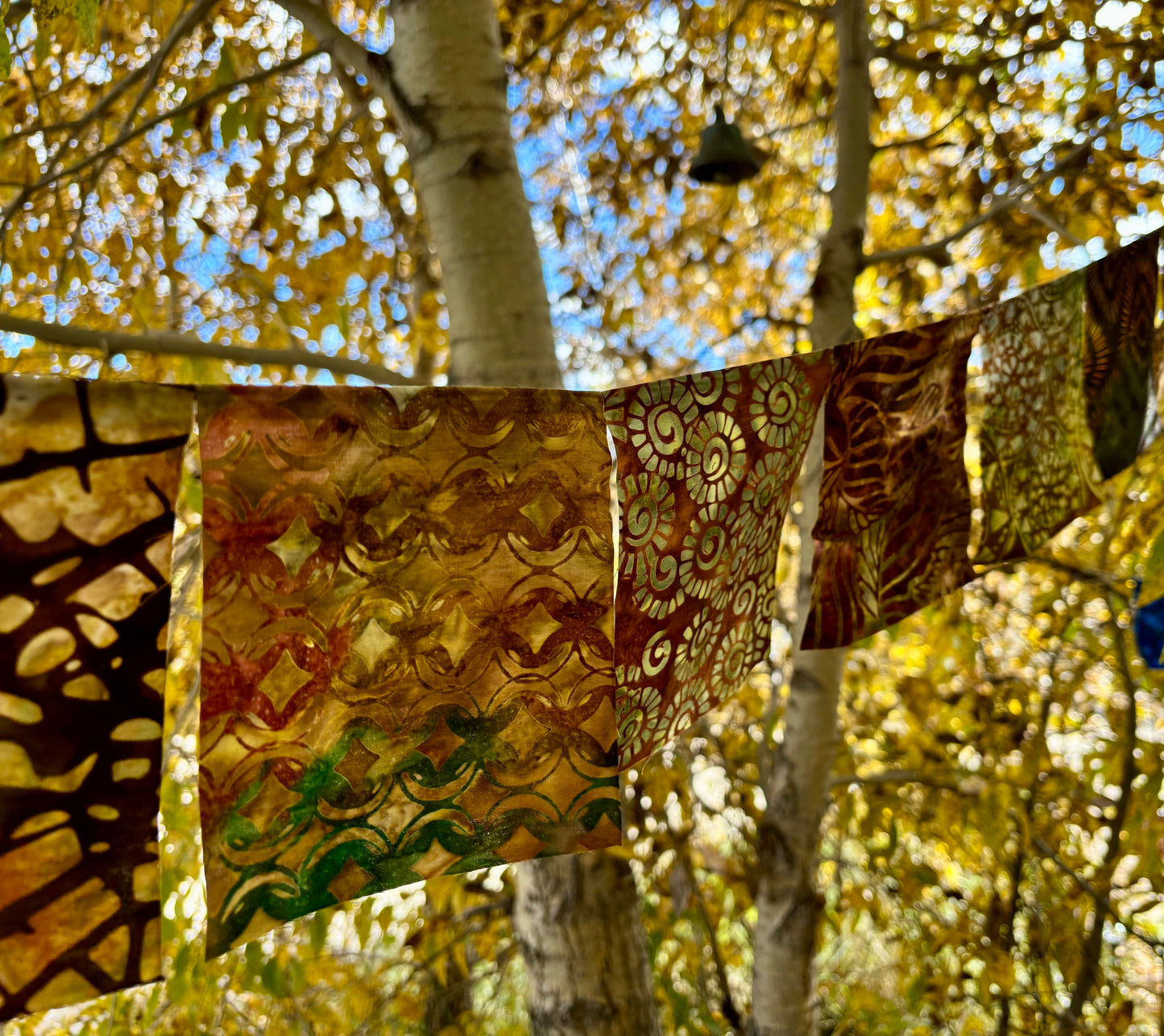 Earth-tone and geometric hippie Flags for Garden
