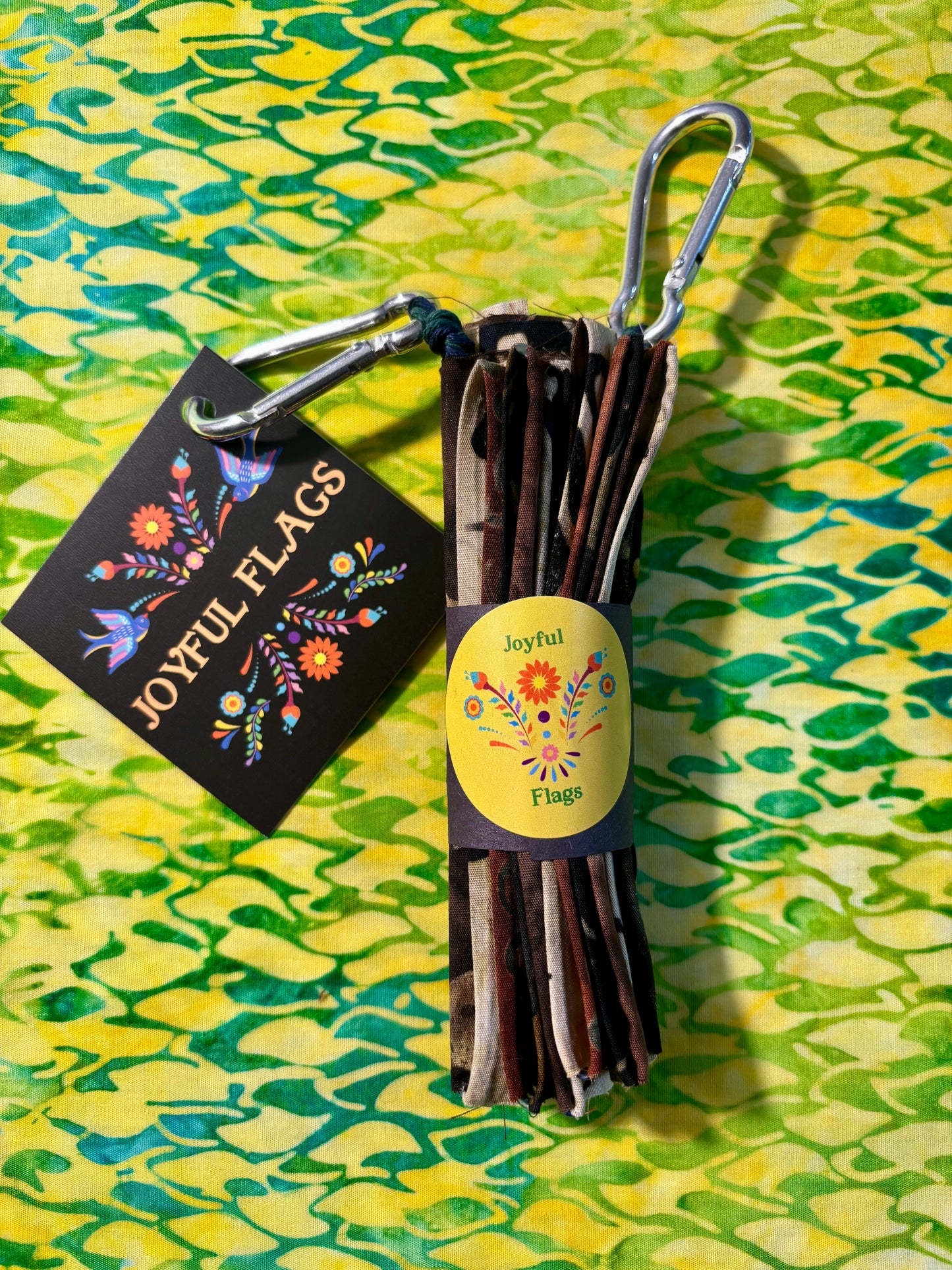 Brown Bugs and Beetles Garden Prayer Flags