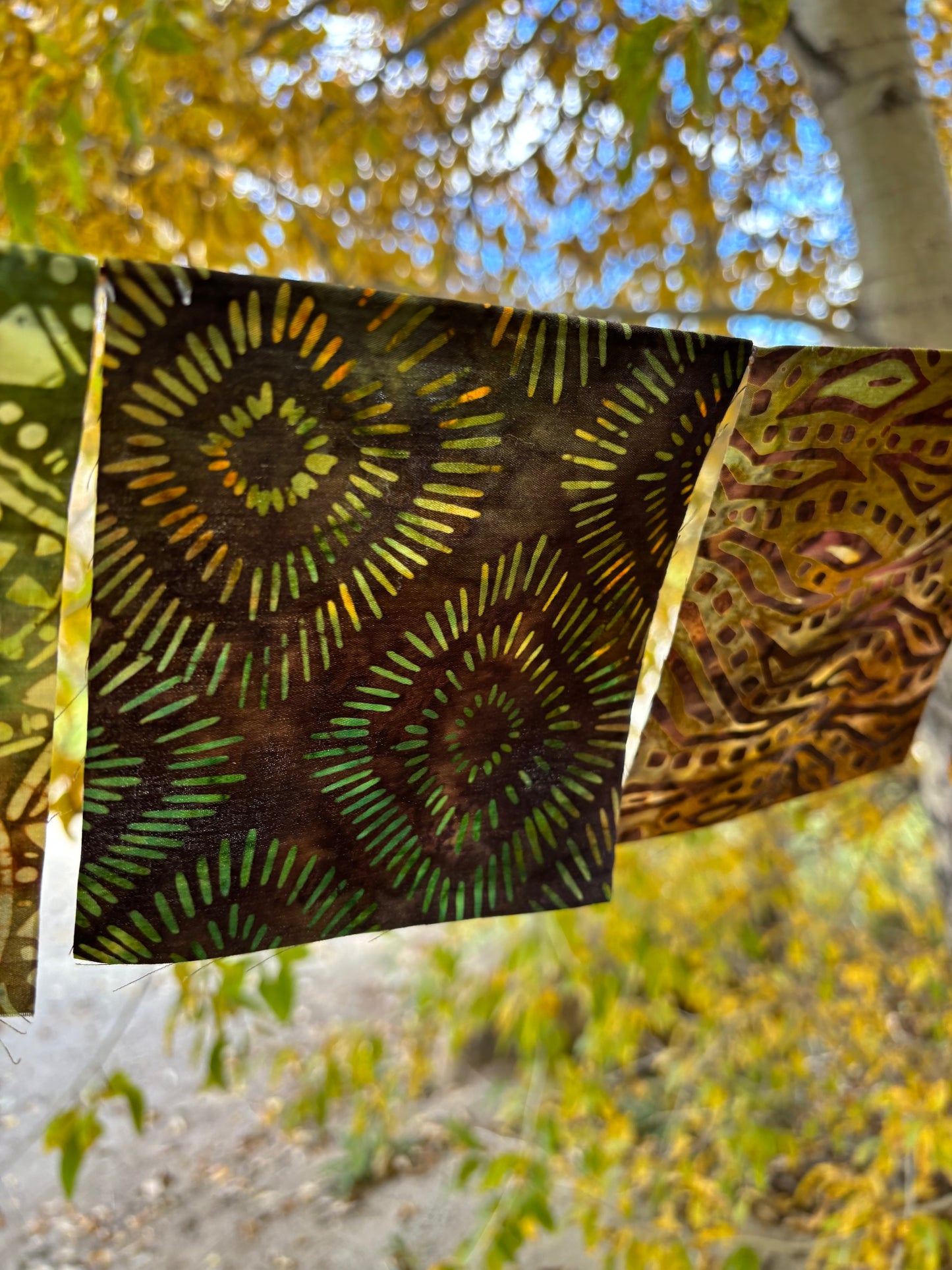 Earth-tone and geometric hippie Flags for Garden