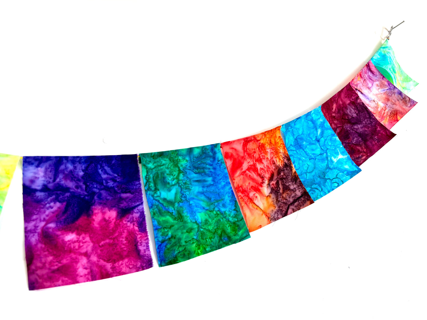 TieDye Fabric Prayer Flags