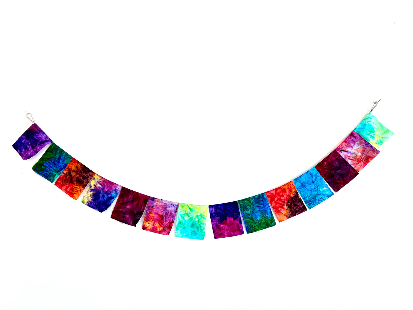 TieDye Fabric Prayer Flags