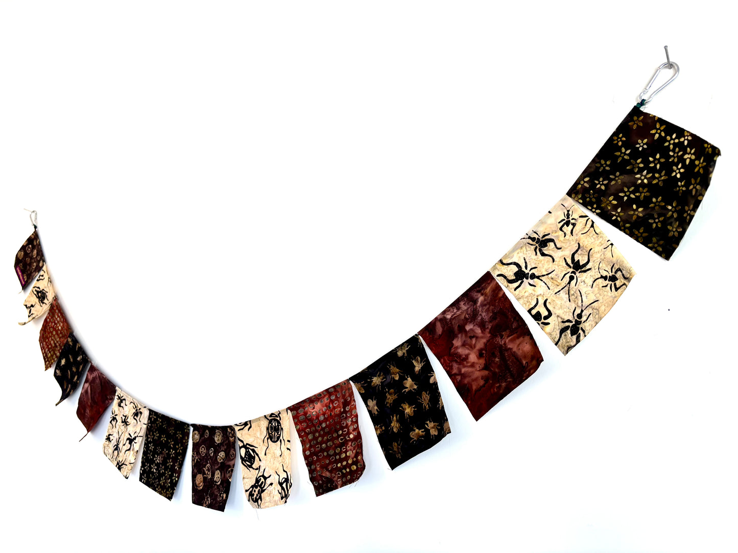 Brown Bugs and Beetles Garden Prayer Flags