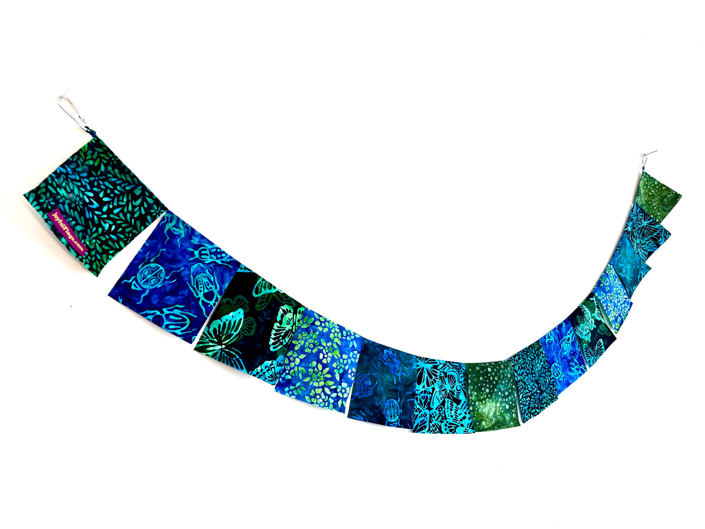 Blue Butterfly's & Beetle Garden Flags