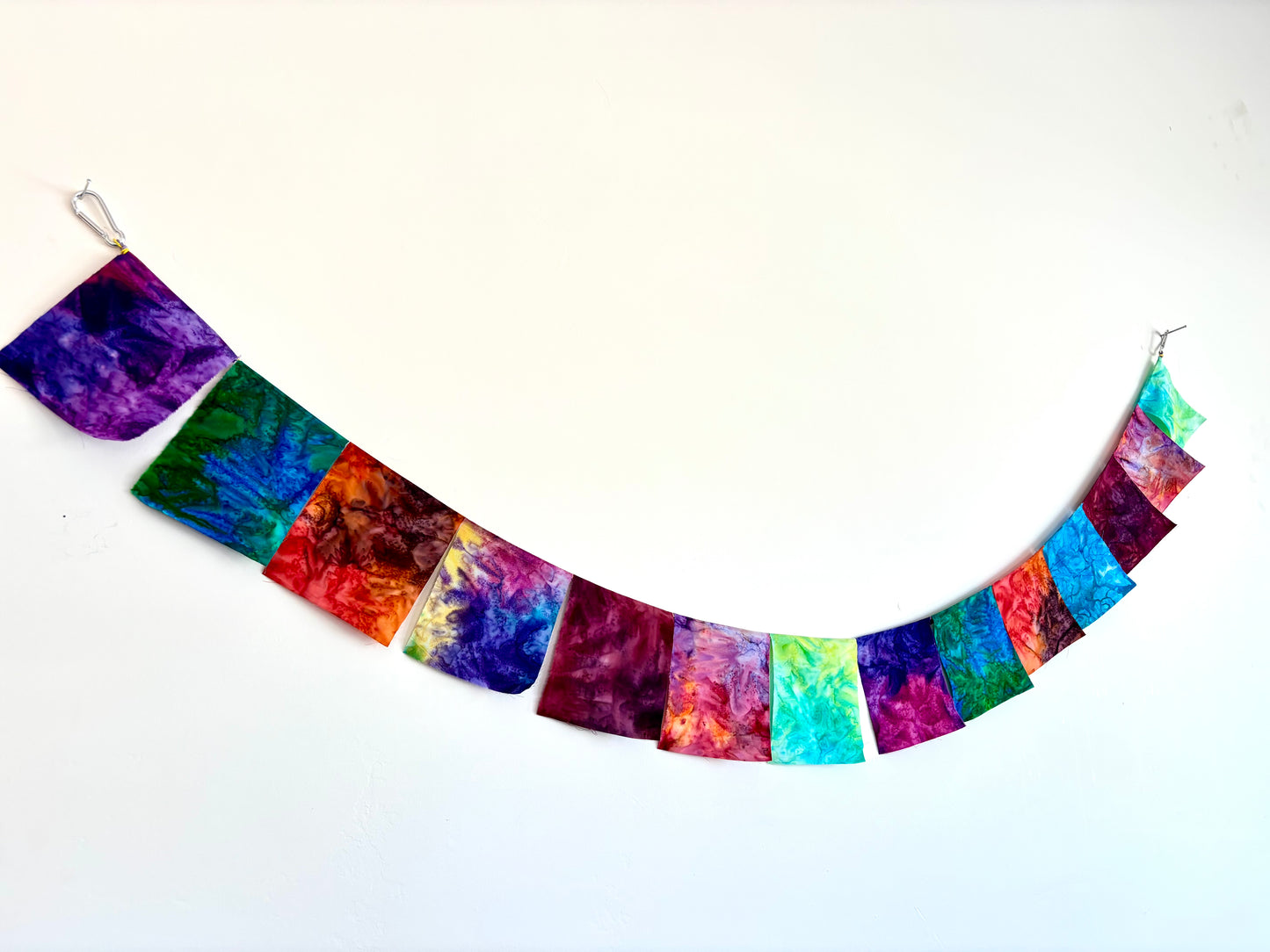 TieDye Fabric Prayer Flags