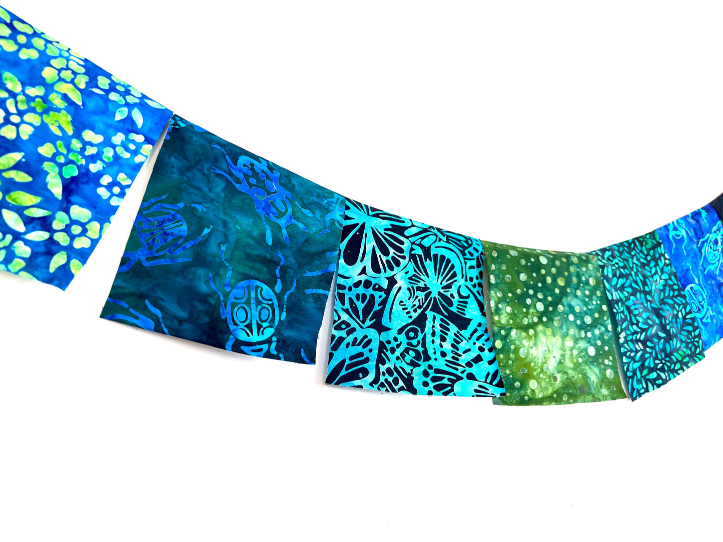 Blue Butterfly's & Beetle Garden Flags
