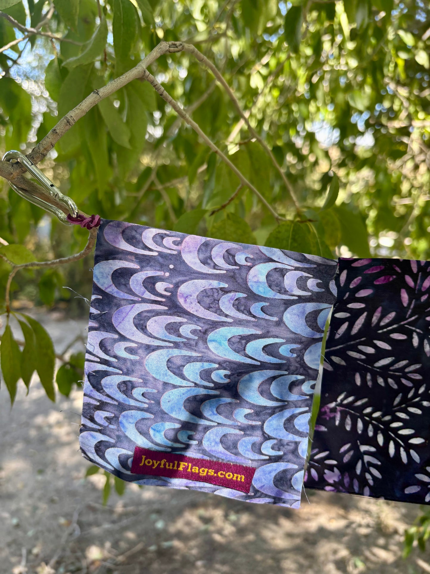 Peaceful Purple and Blue  Prayer Flags