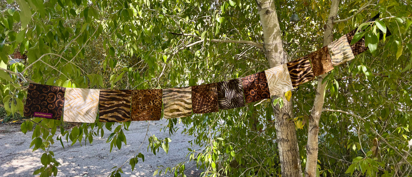 Animal Print Prayer Flags