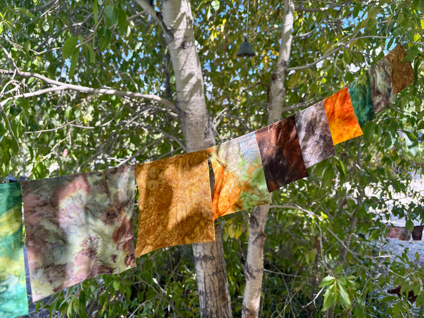 Autumn Tie Dye Themed Prayer Flags